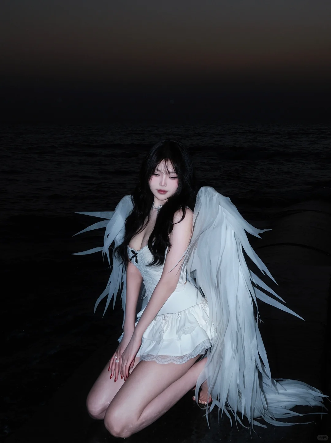 大连陪拍-海边氛围感天使