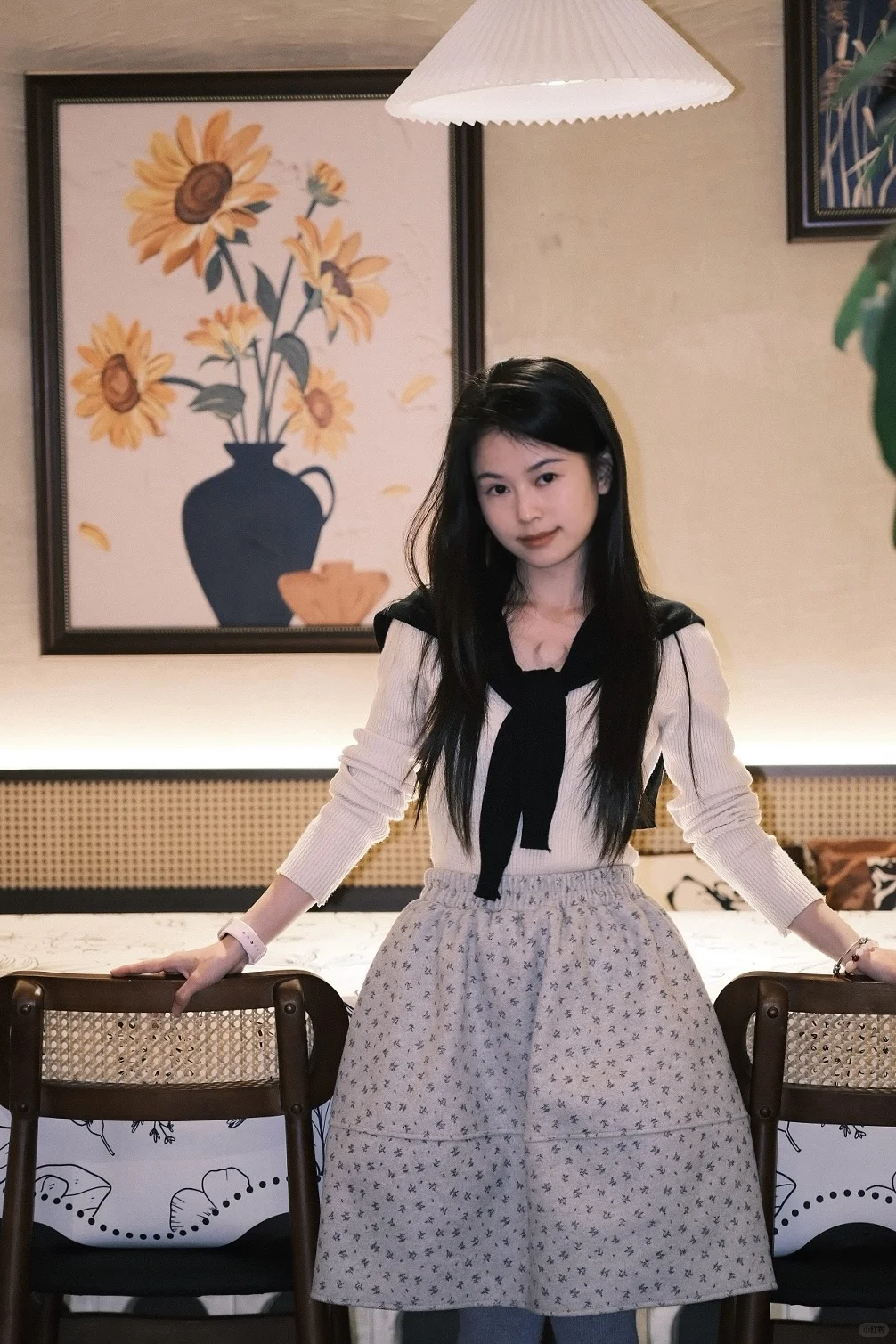 150/73斤 好看的乖乖女裙子耶