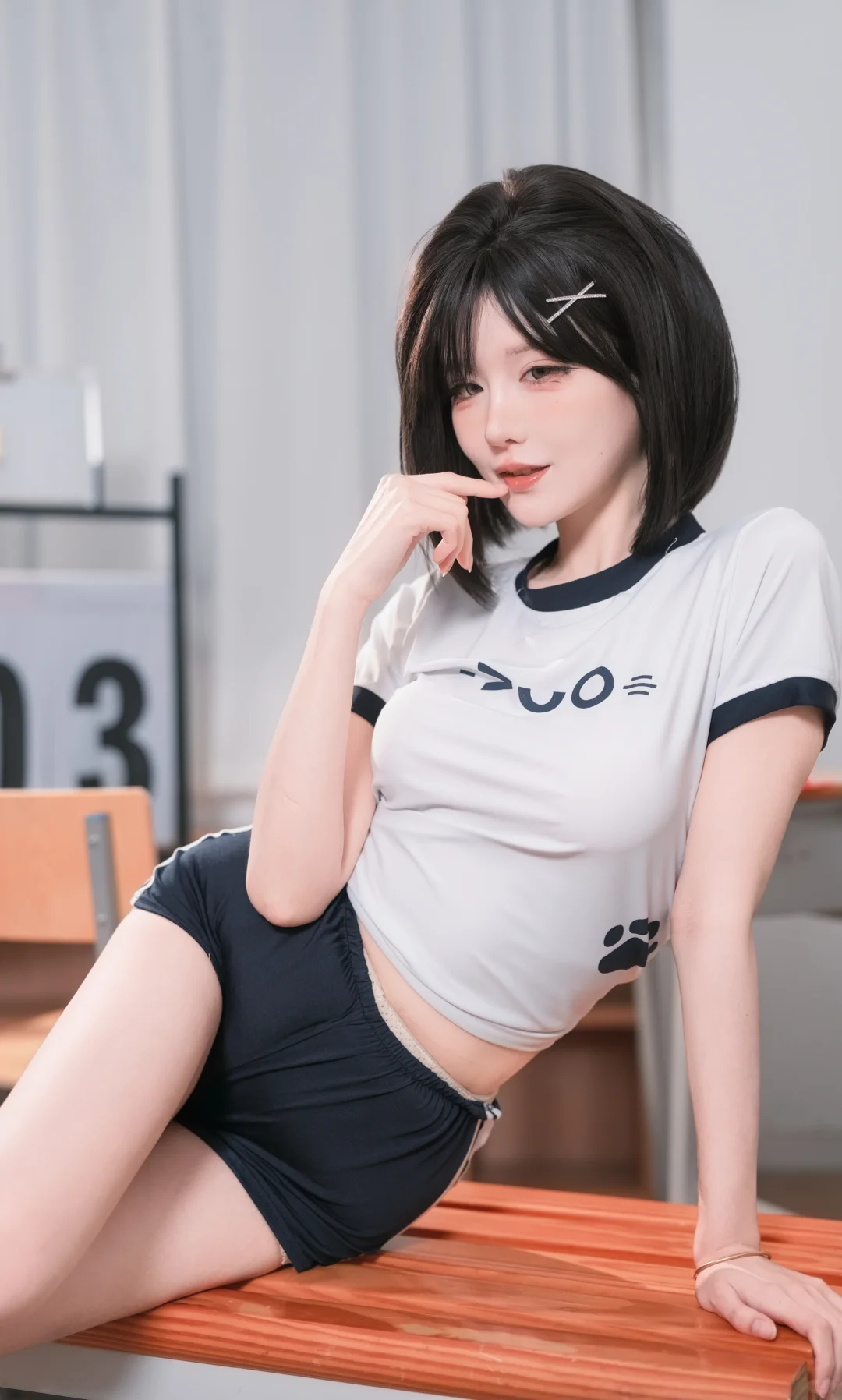 课间休息卖个萌