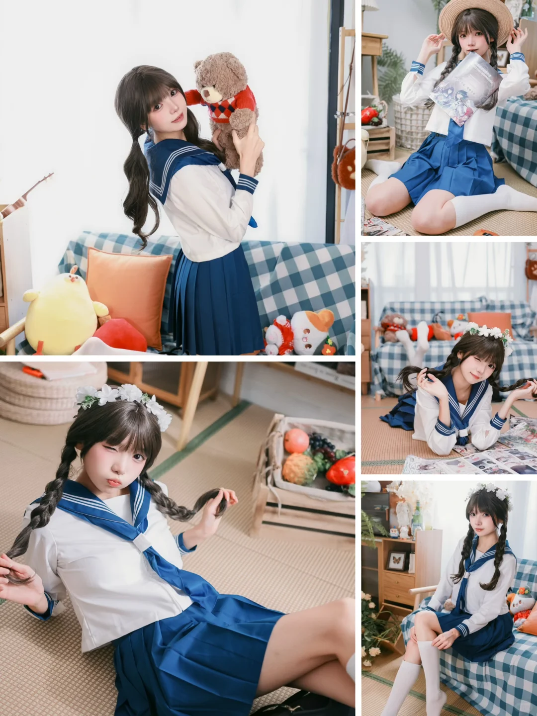 小偿模特蹲蹲摄影老师