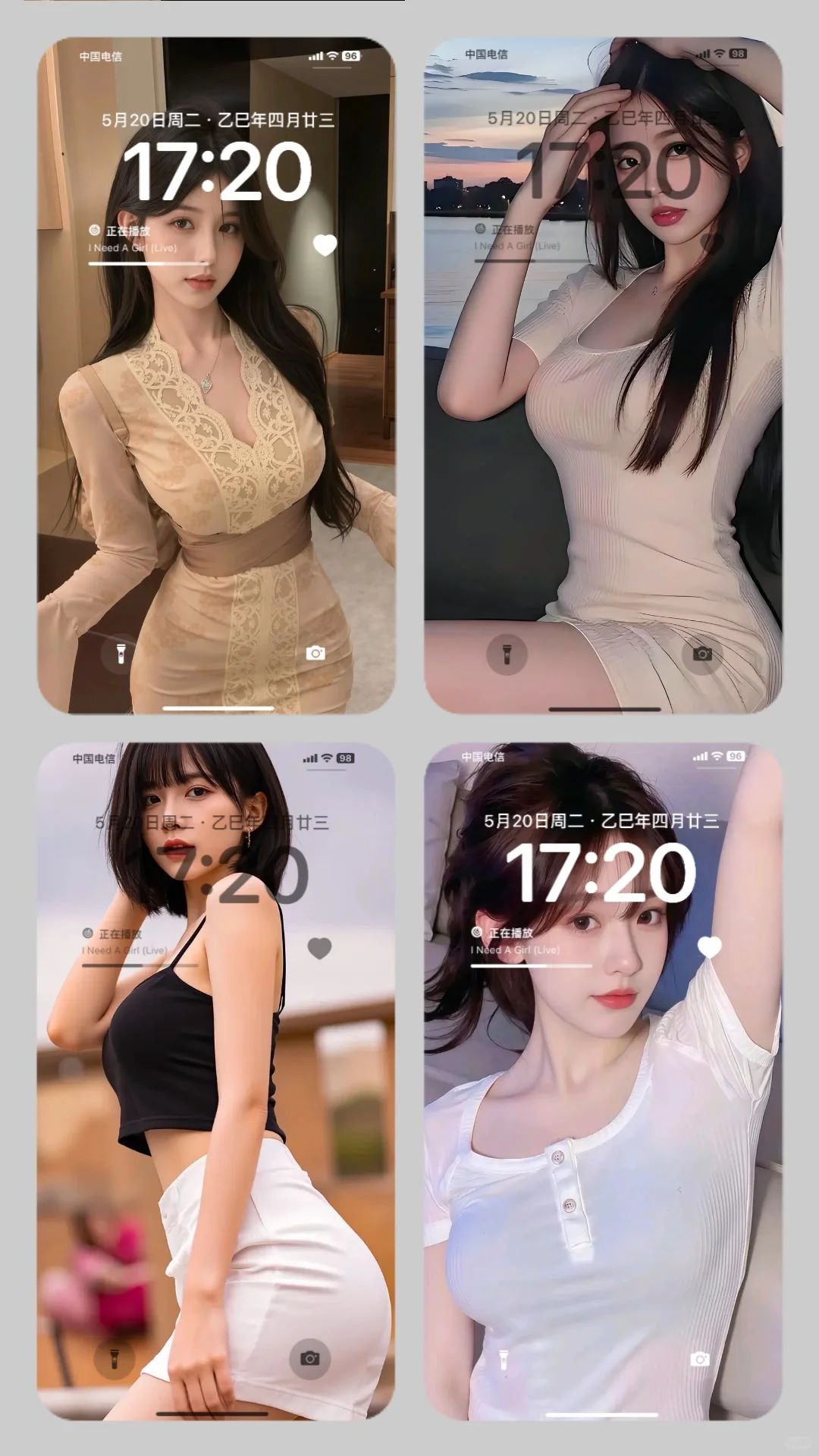 7组天花板美女壁纸盘点，你为谁心动?