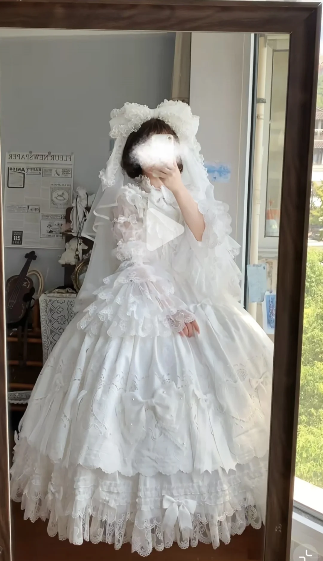 花匣新品 蕾丝人形