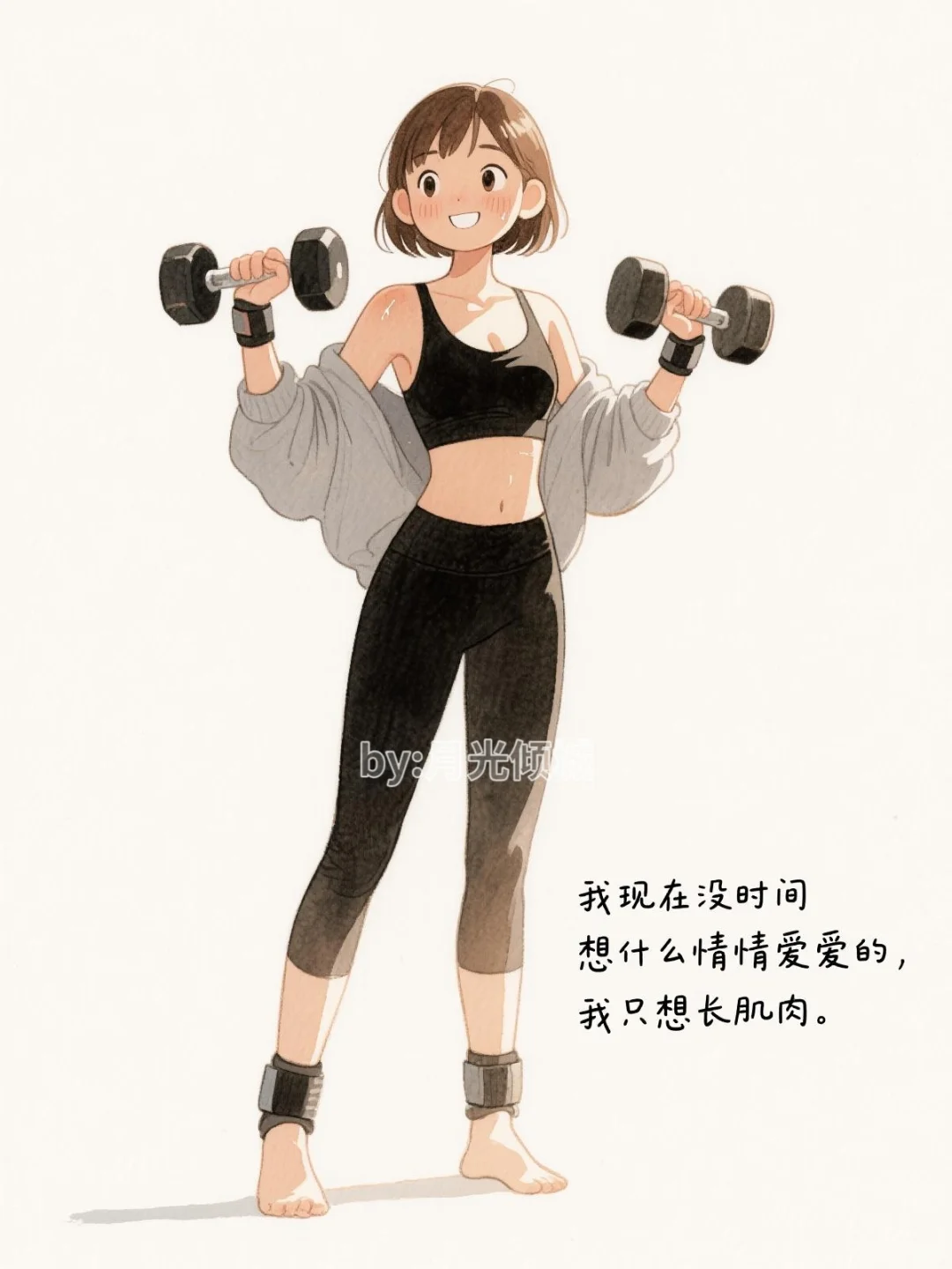 🏋️‍♀️ 撸铁女孩的日常：请这样发圈