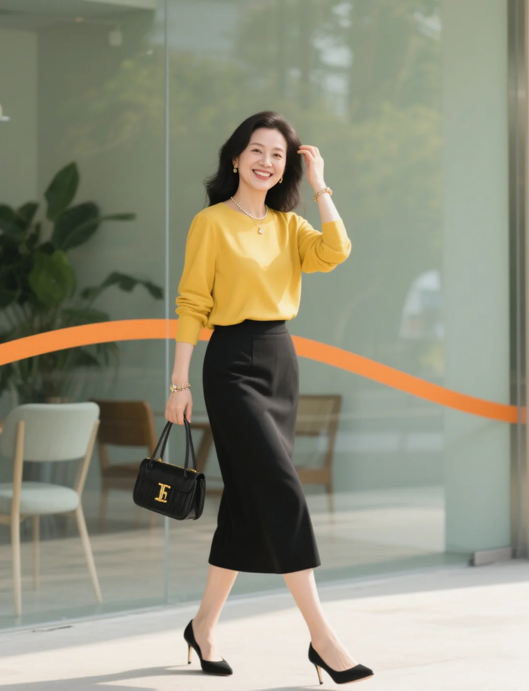 夏季最舒服的配色！40+女性职场穿搭灵感