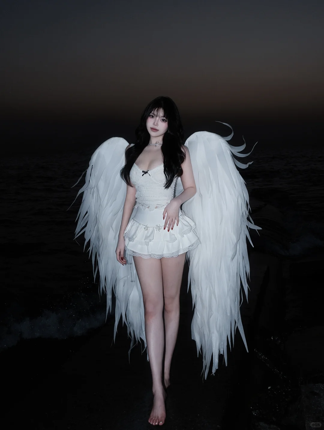 大连陪拍-海边氛围感天使