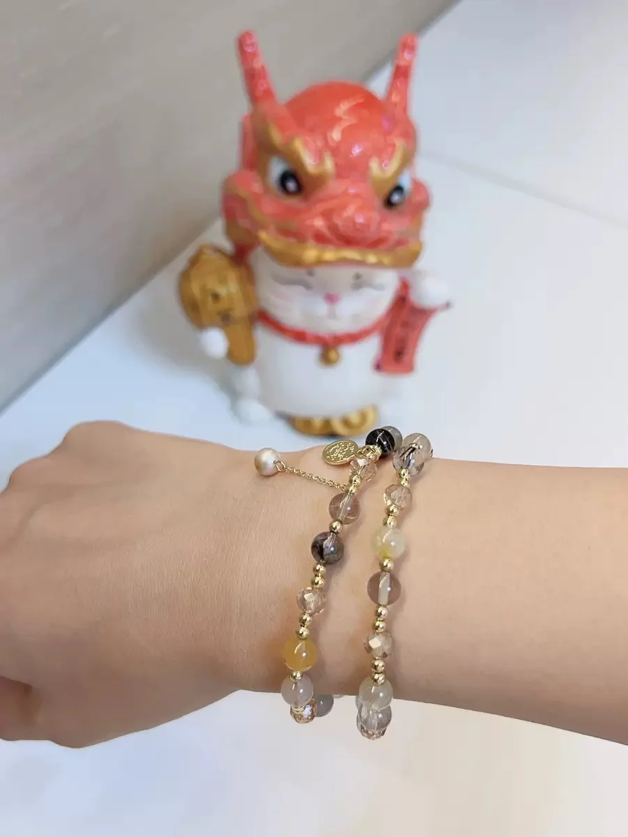 39宠粉双层叠戴串珠女轻奢小众高级感手链