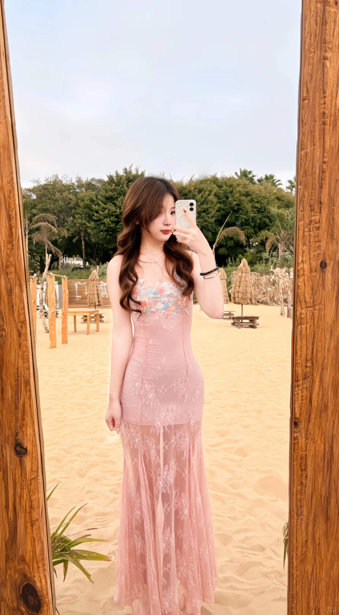 鱼尾裙和海边适配度好高！