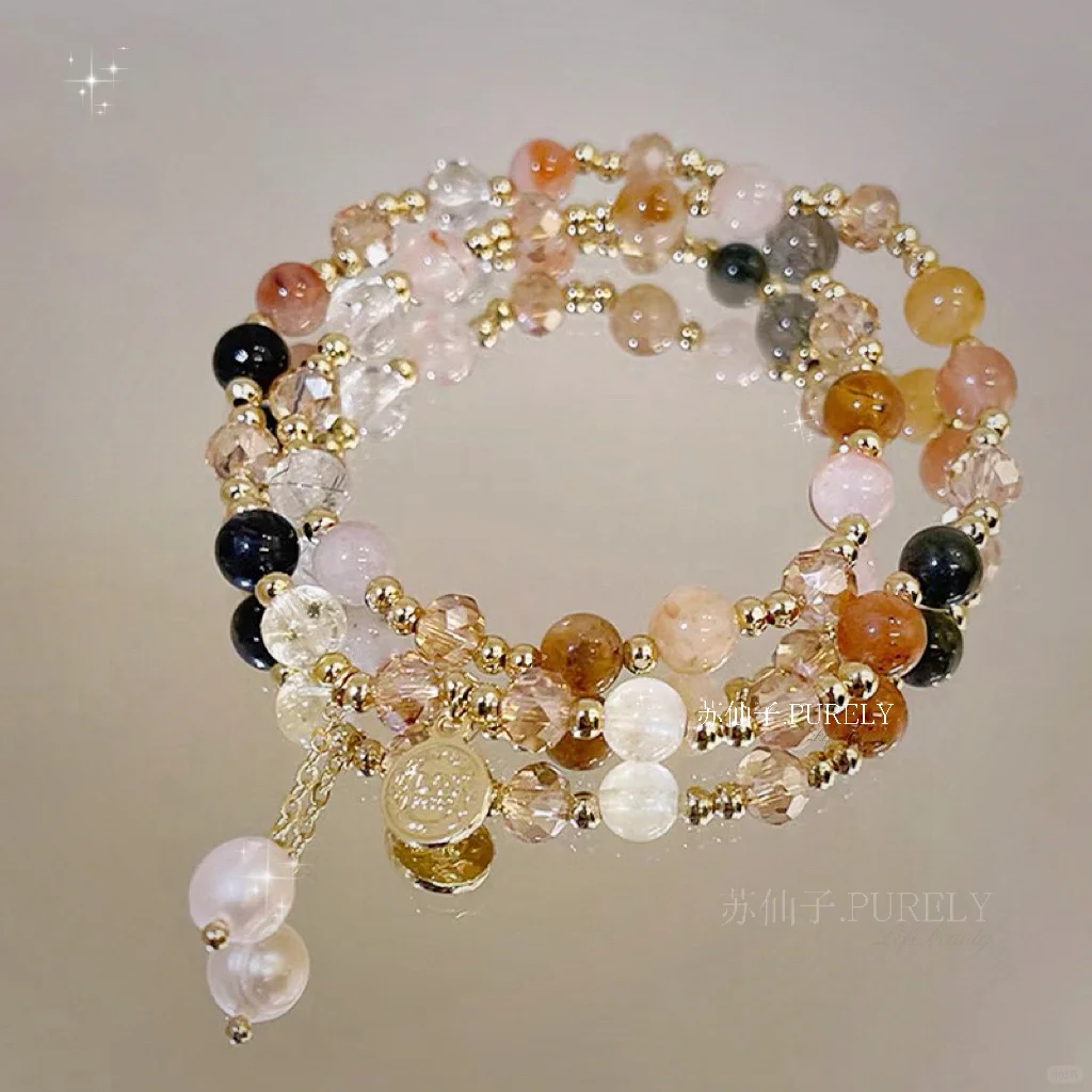 39宠粉双层叠戴串珠女轻奢小众高级感手链