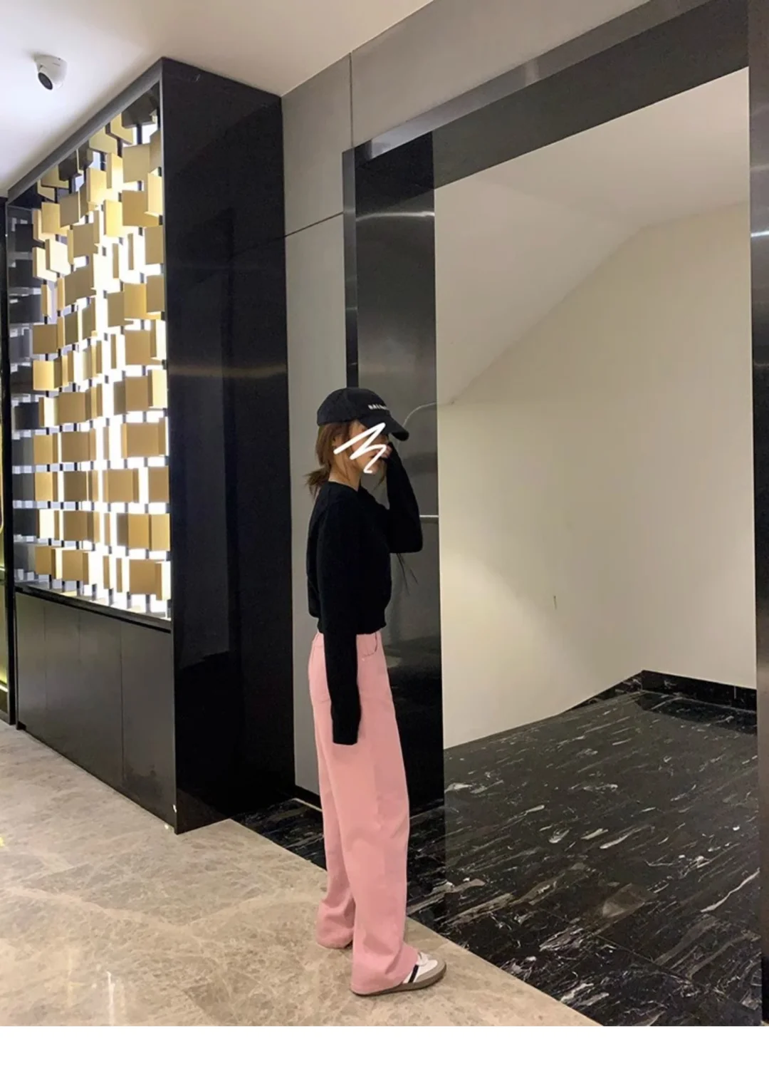 🌸海边温柔穿搭｜小个子粉色针织开衫