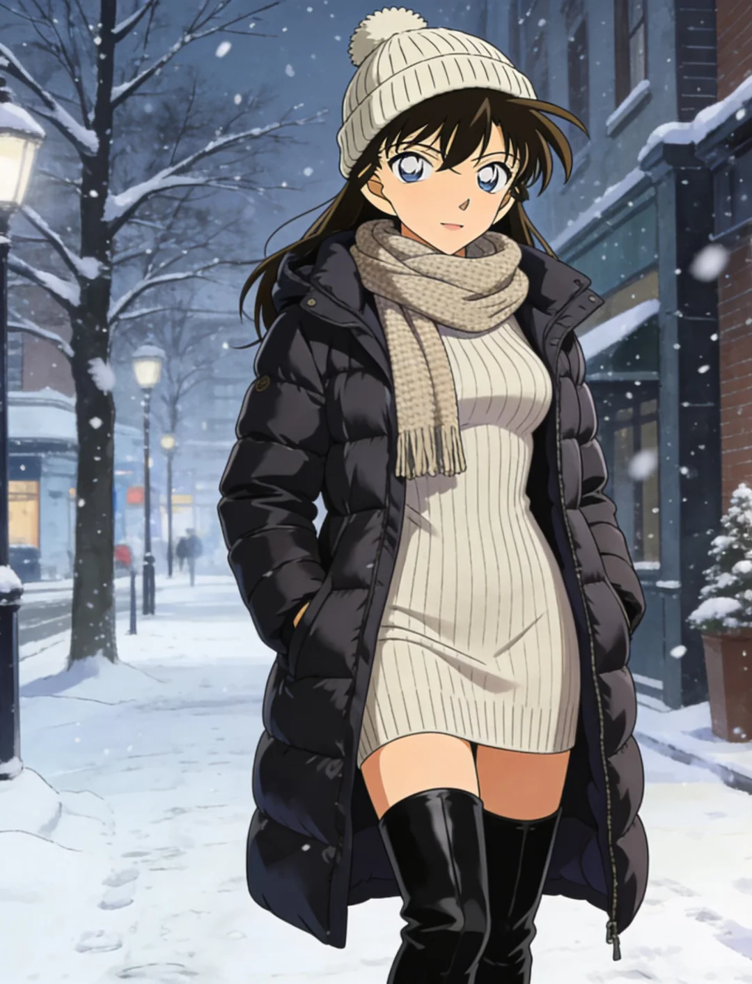 柯南性转！冬日御姐杀疯了