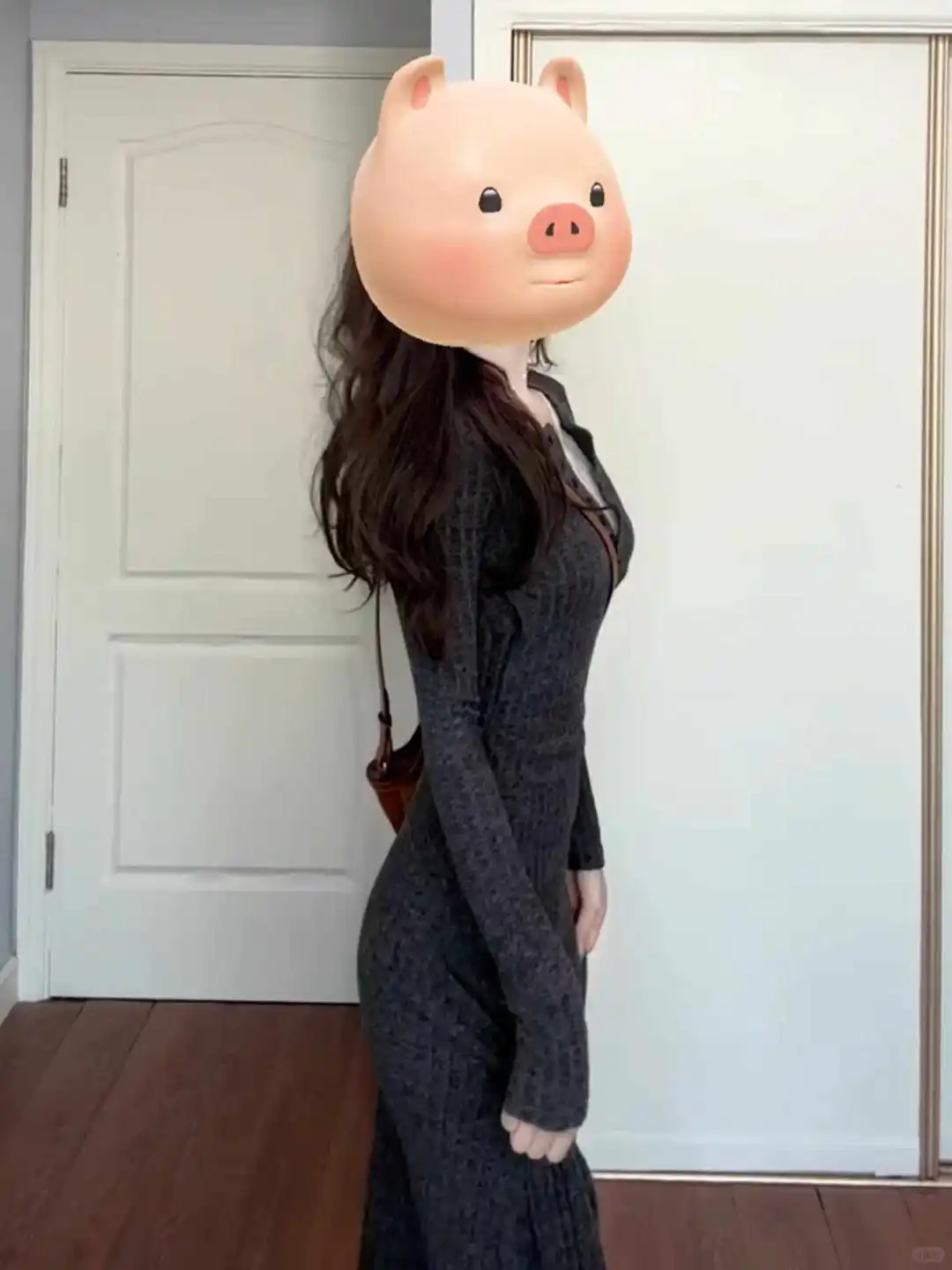 🖤法式灰针织裙，早秋御姐风穿搭太绝了