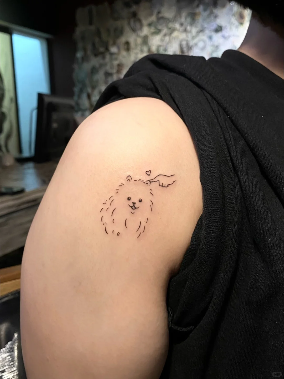 宠物小狗狗 · 线条纹身