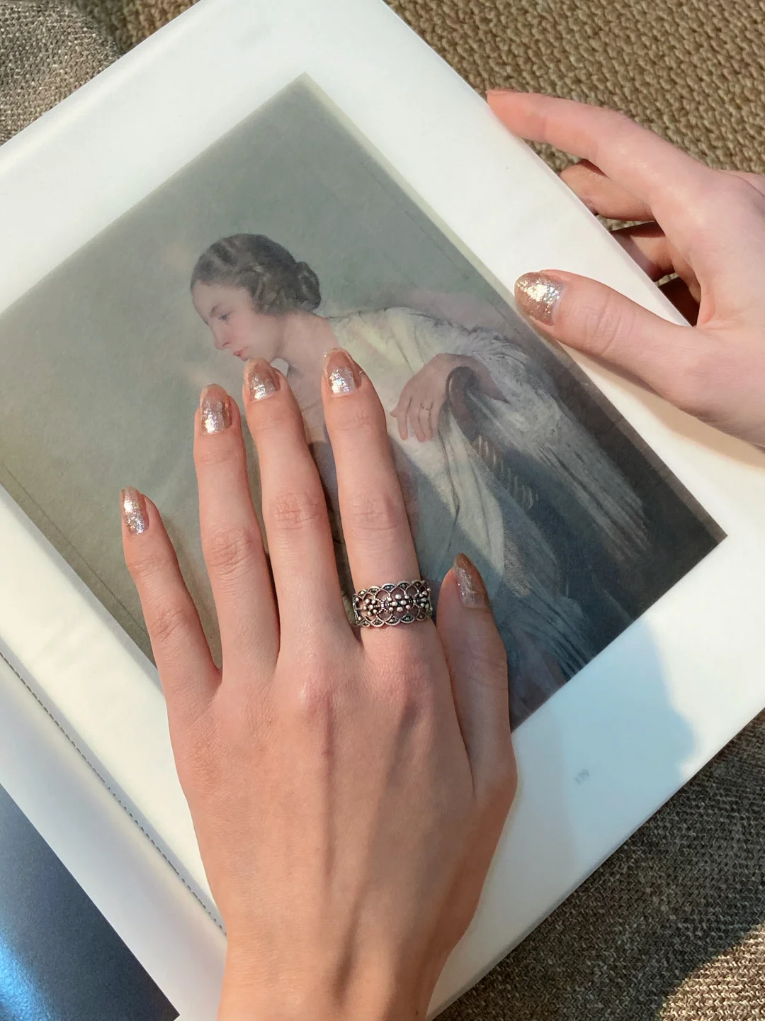 秋冬很爱的复古蕾丝戒