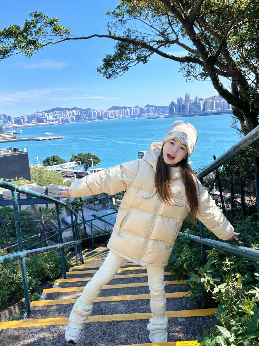 🇭🇰香港海边花园的氛围感穿搭，太好看了吧！