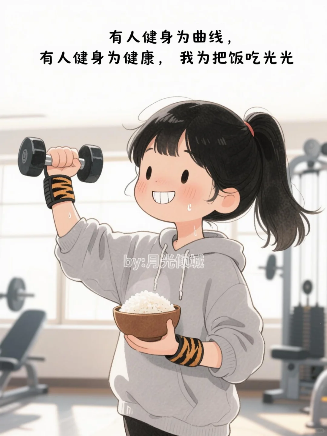 🏋️‍♀️ 撸铁女孩的日常：请这样发圈
