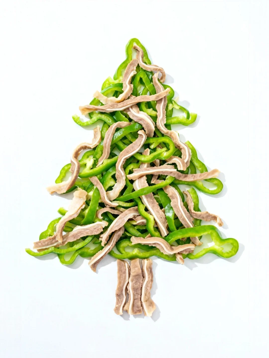 白底小众头像｜圣诞树也能让你大口吃肉