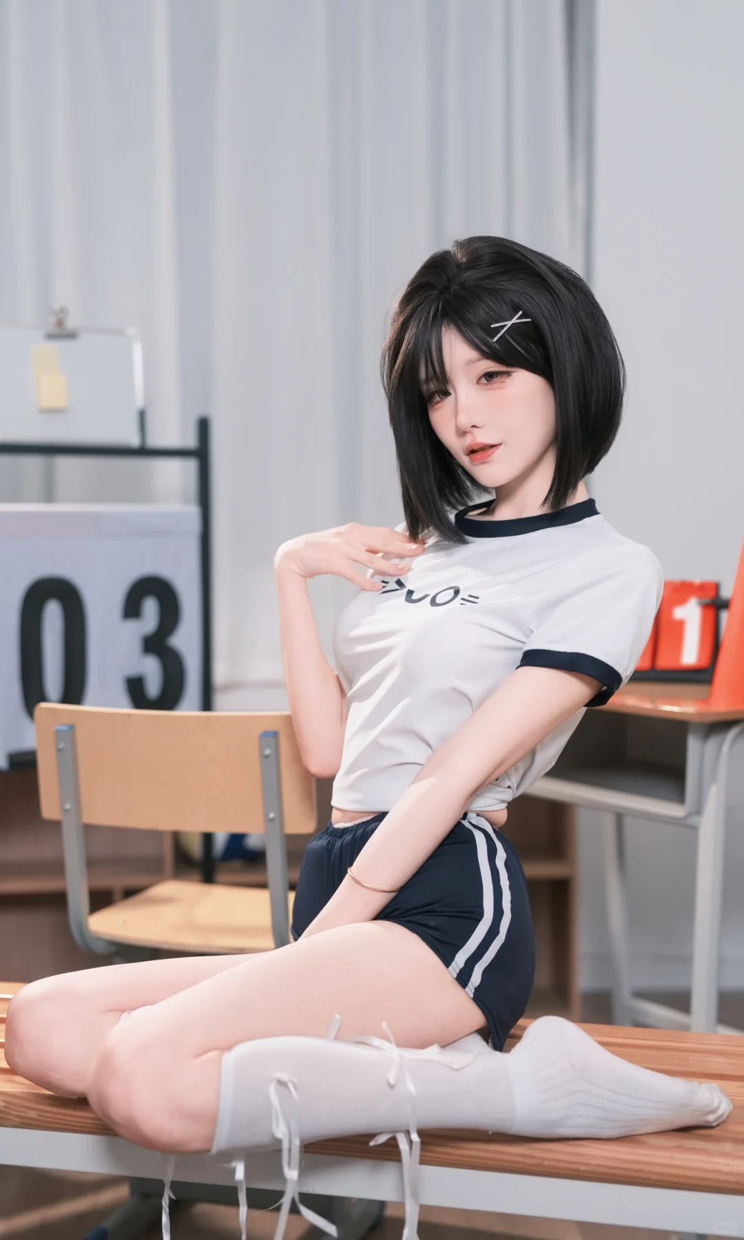 课间休息卖个萌