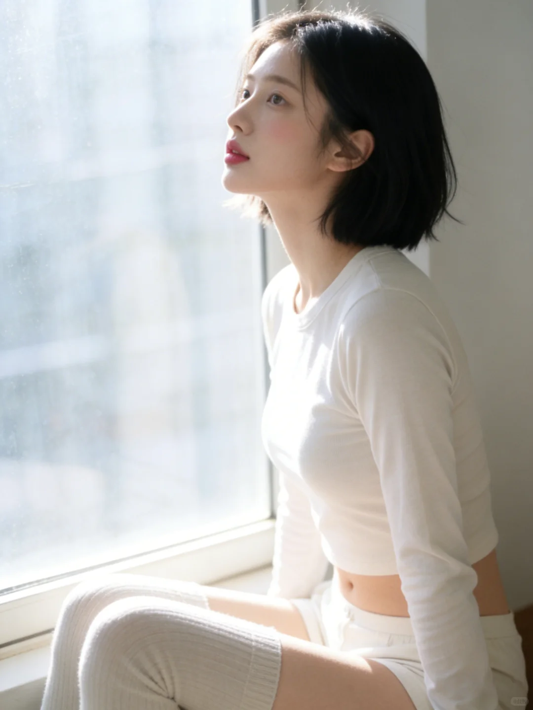 郑州韩系写真｜用极简白演绎克制的性感🤍