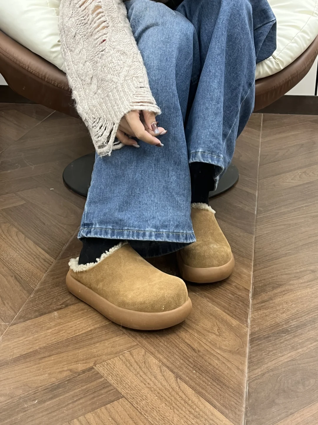 谁懂啊！这双加绒土豆鞋让我秒变御姐