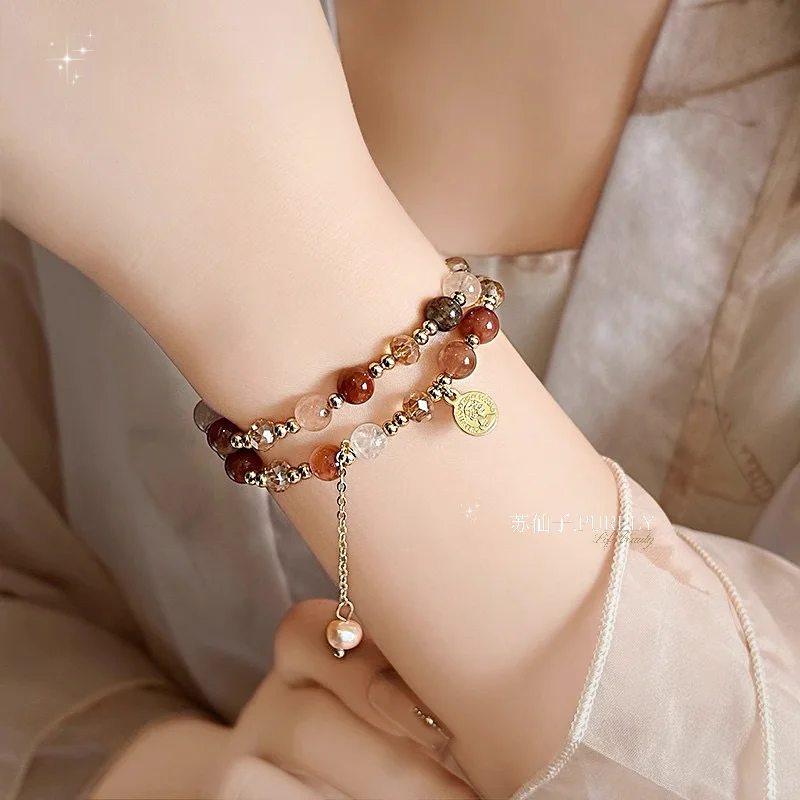 39宠粉双层叠戴串珠女轻奢小众高级感手链