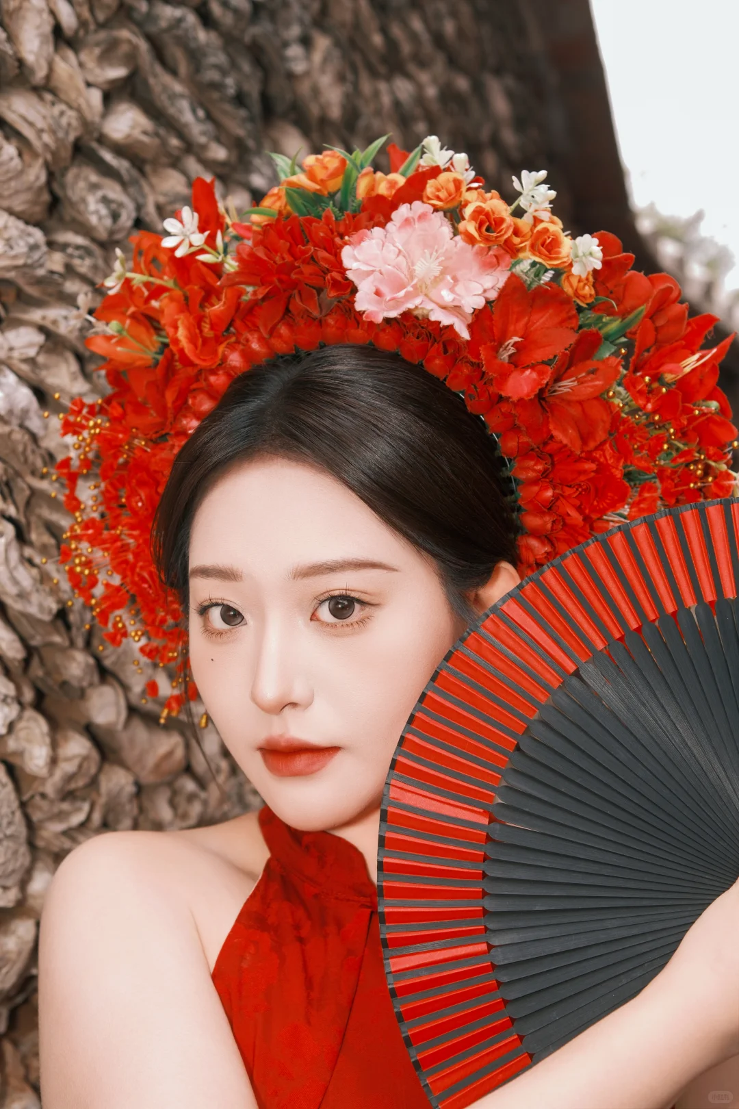 女摄簪花约拍富士nc，佳能，ccd