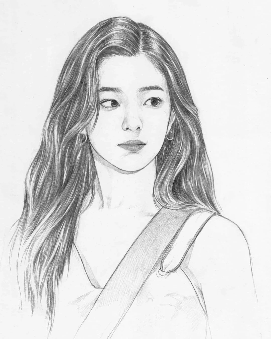 ins手绘大神的美女线描，真的太绝了