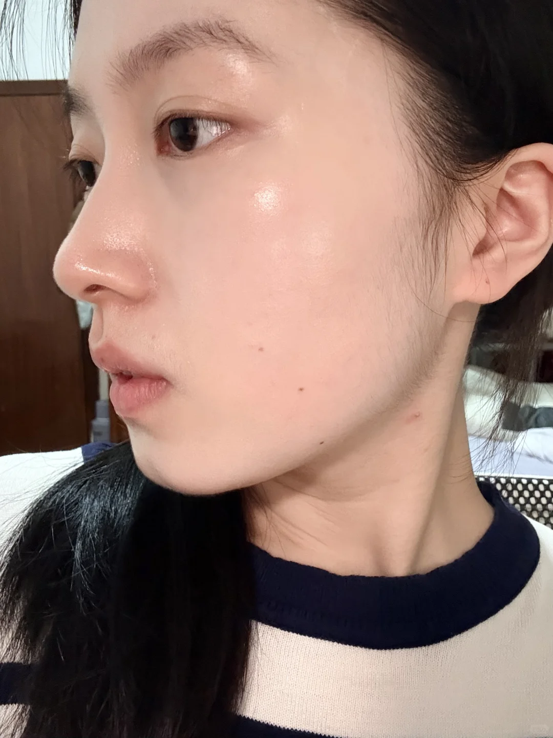 姐素颜先美死自己了