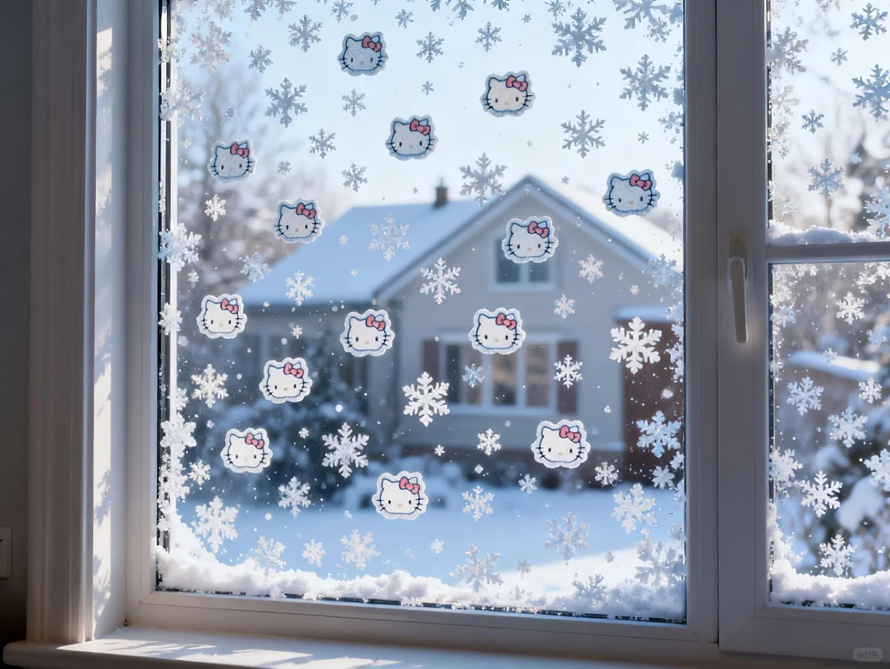 HelloKitty雪景iPad壁纸