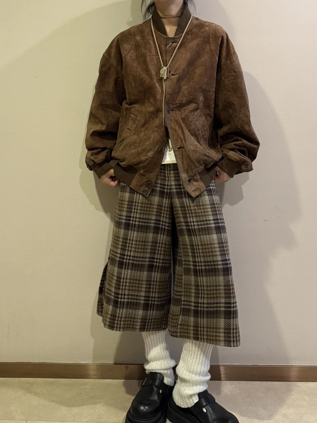 6️⃣套古着皮衣穿搭｜城市游牧风🤠