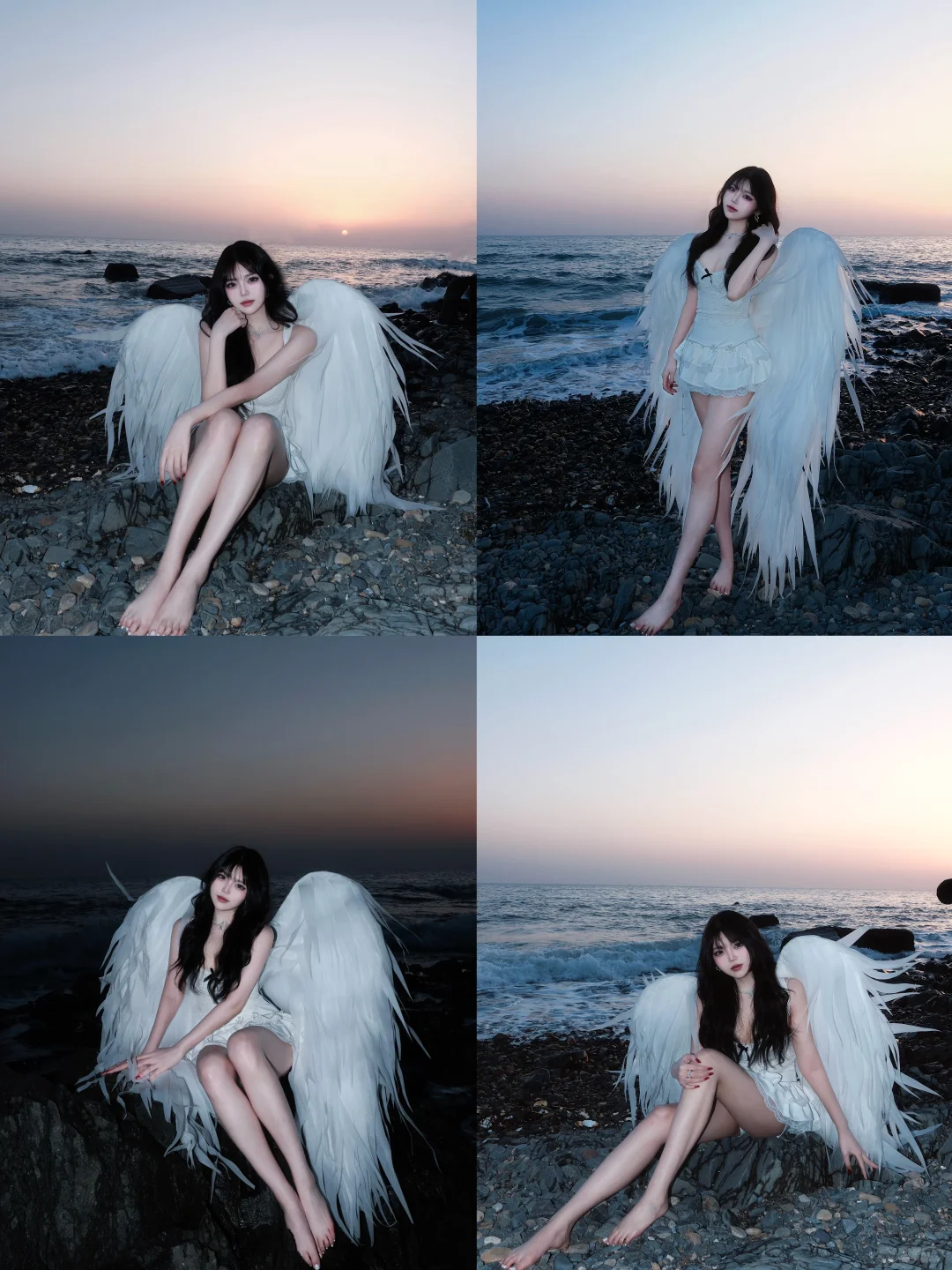 大连陪拍-海边氛围感天使
