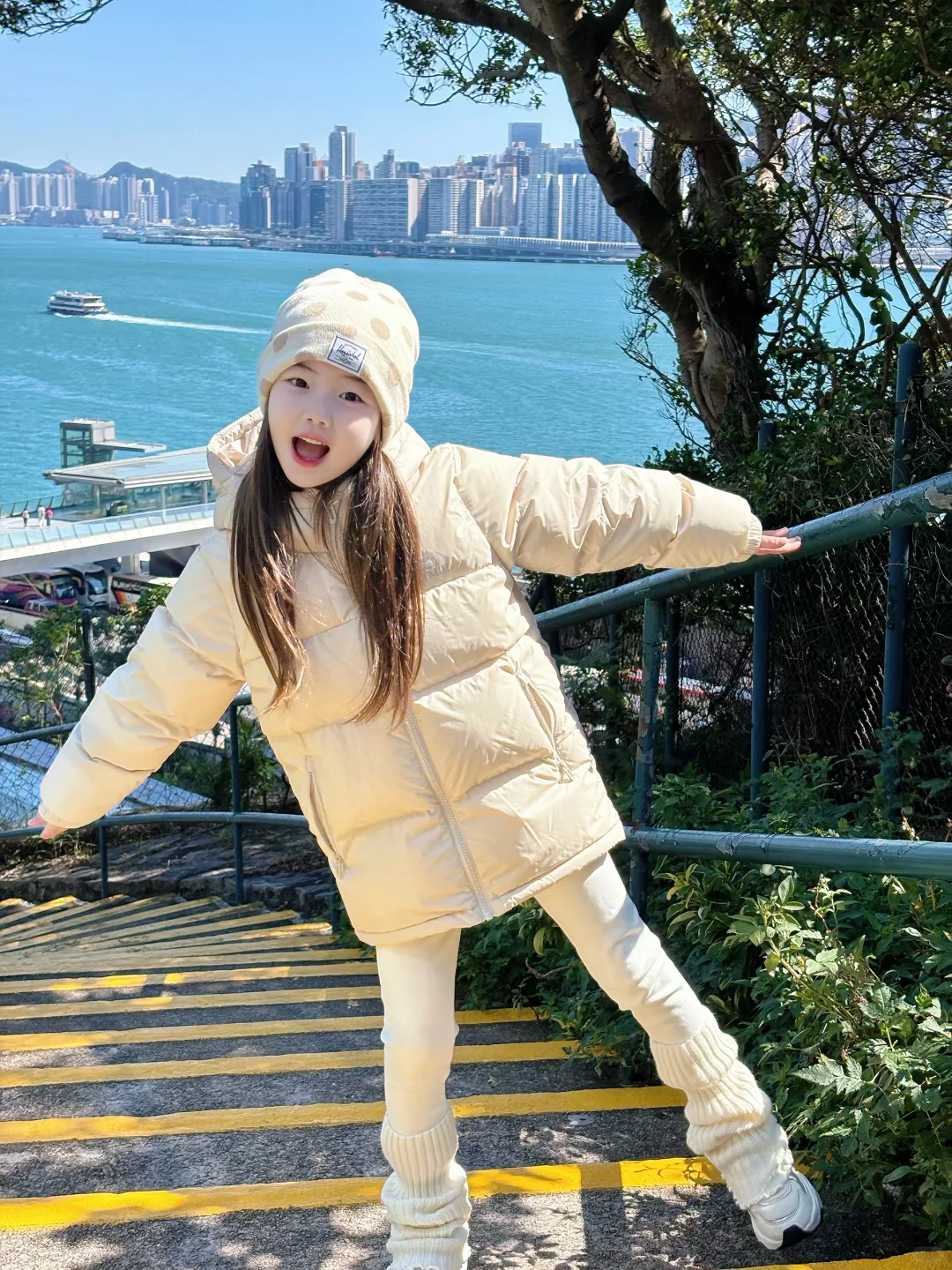 🇭🇰香港海边花园的氛围感穿搭，太好看了吧！