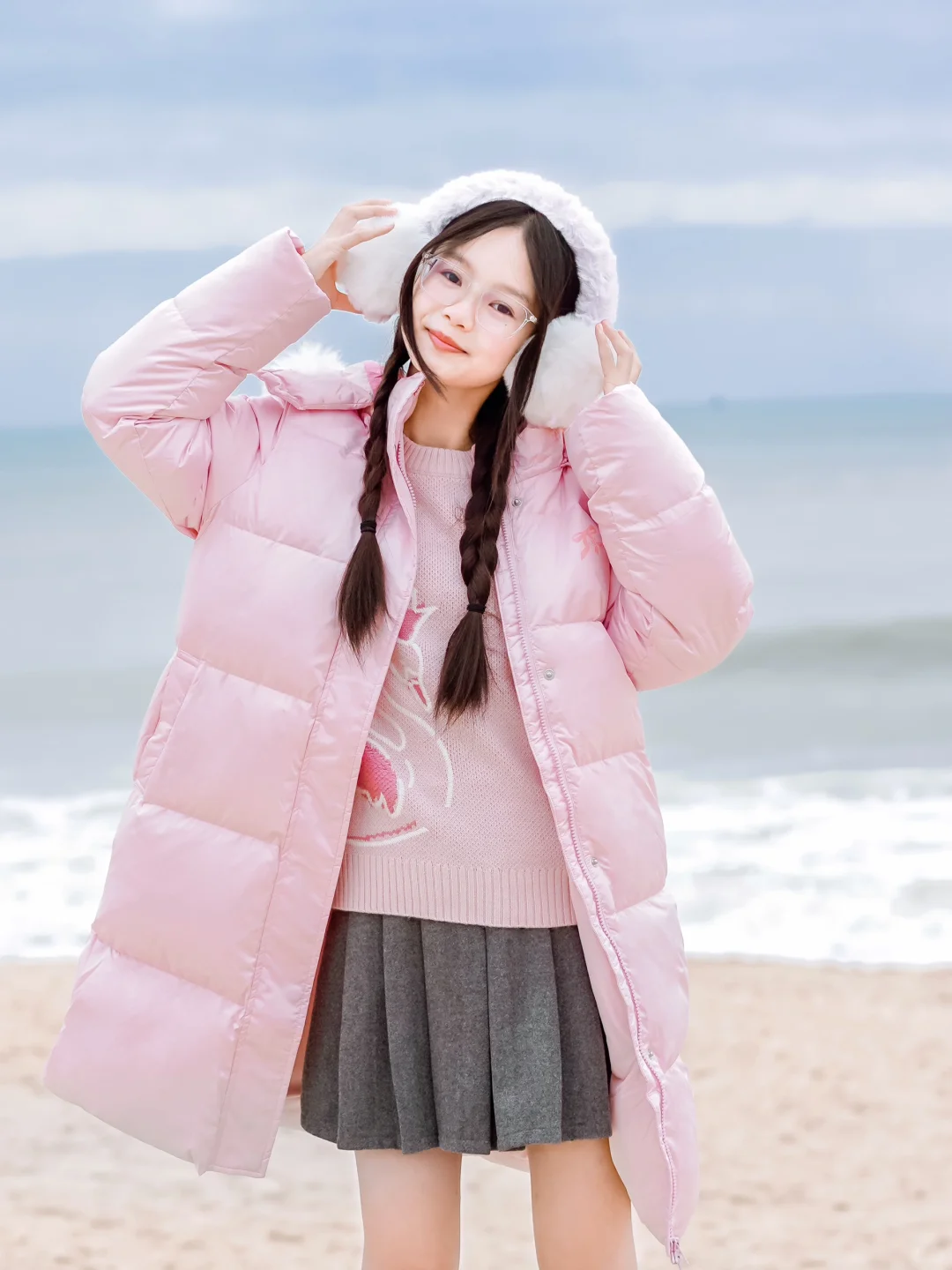 戴眼镜也很可爱的姐姐～