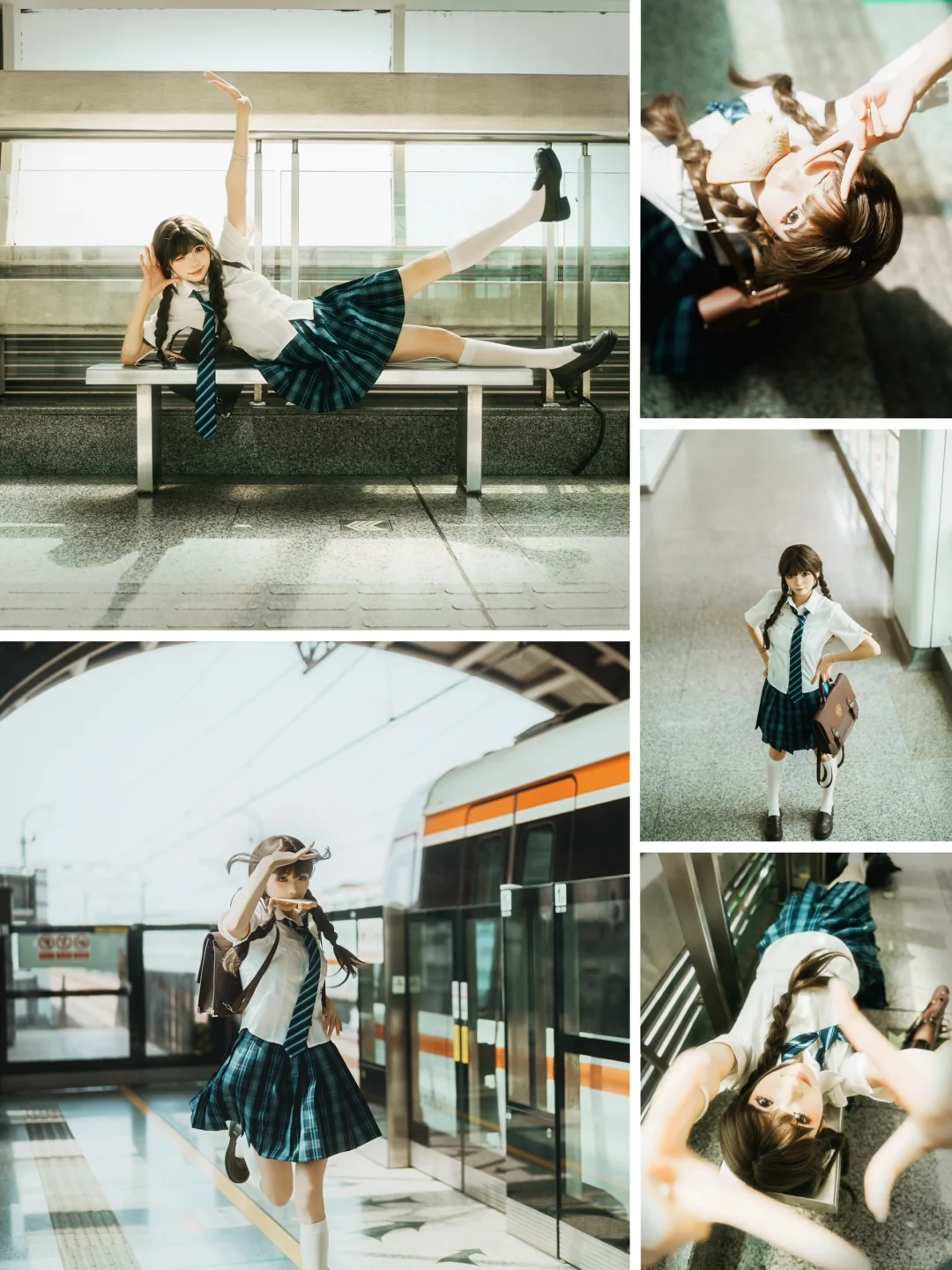 小偿模特蹲蹲摄影老师