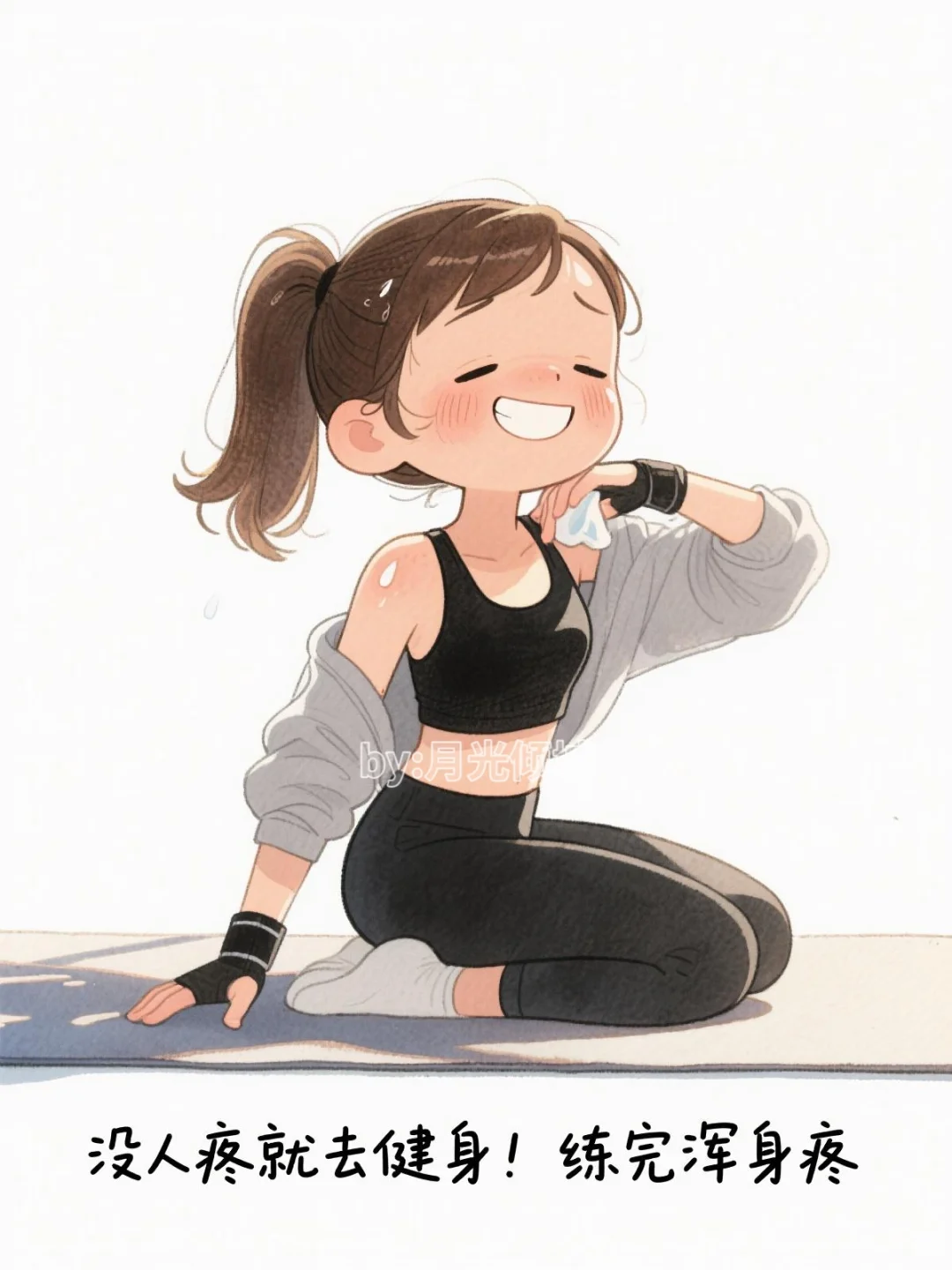 🏋️‍♀️ 撸铁女孩的日常：请这样发圈