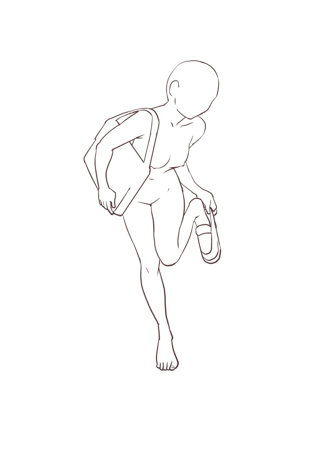 女生人体线稿第四弹