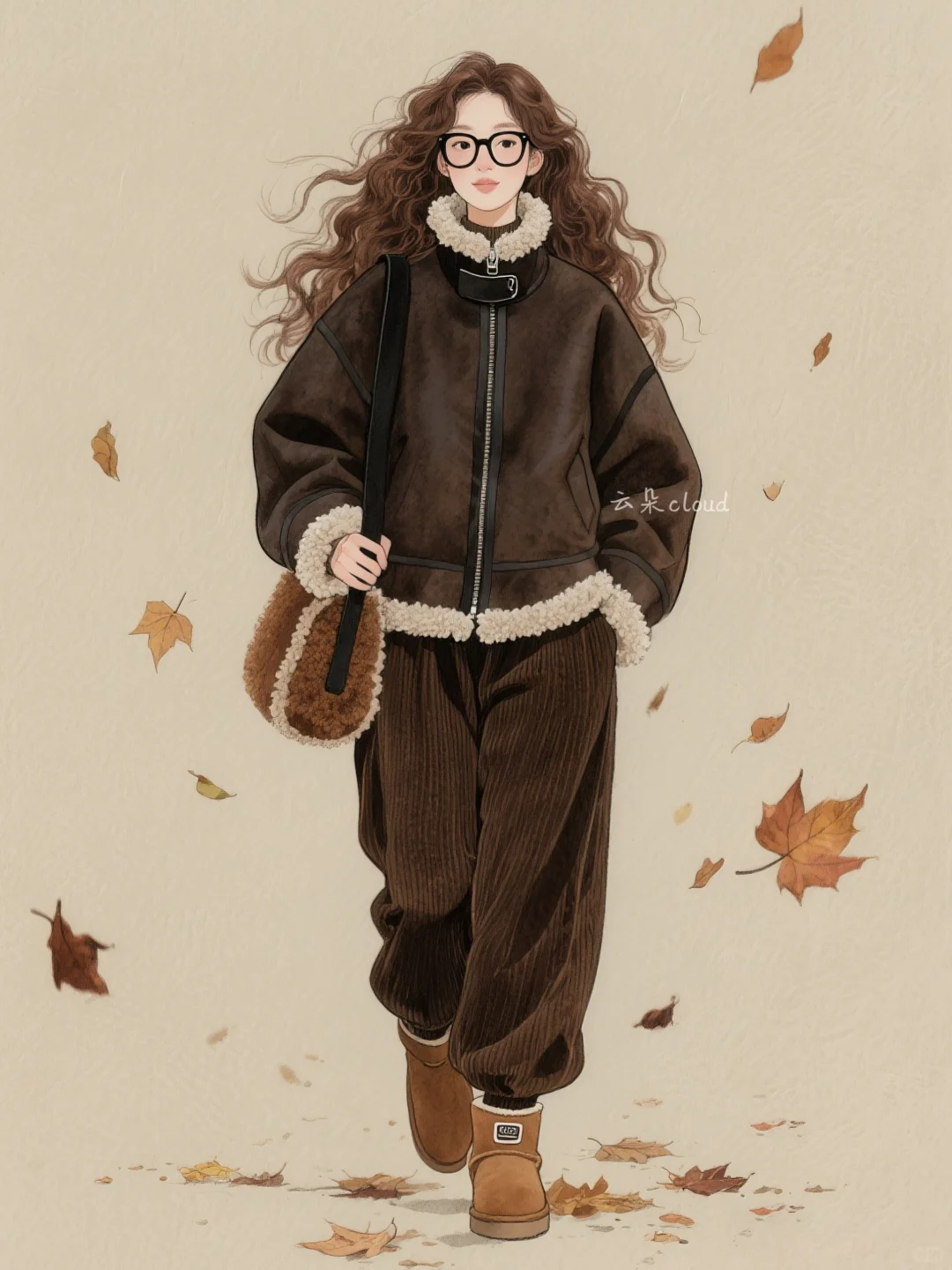 分享一下最近的穿搭，复古休闲风～