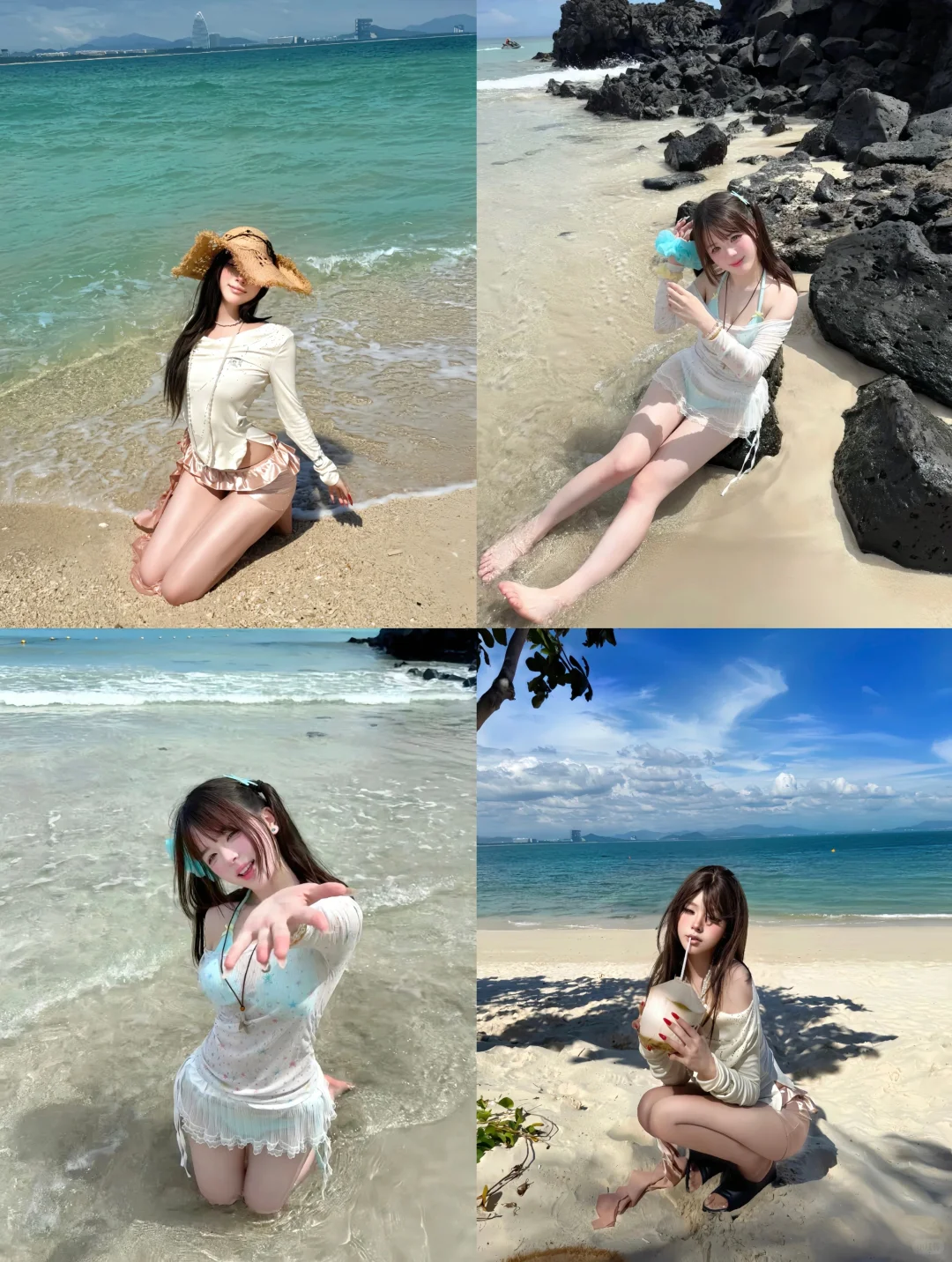 三亚约拍📸海边拍摄姿势get🤏🤏