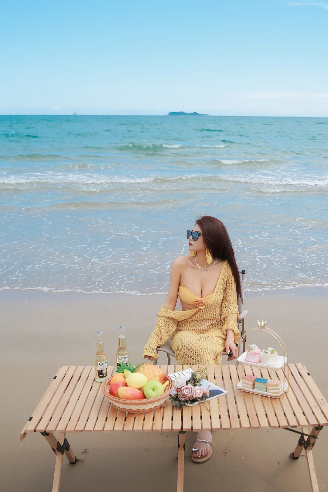 赴一场海边比基尼的浪漫出逃😛