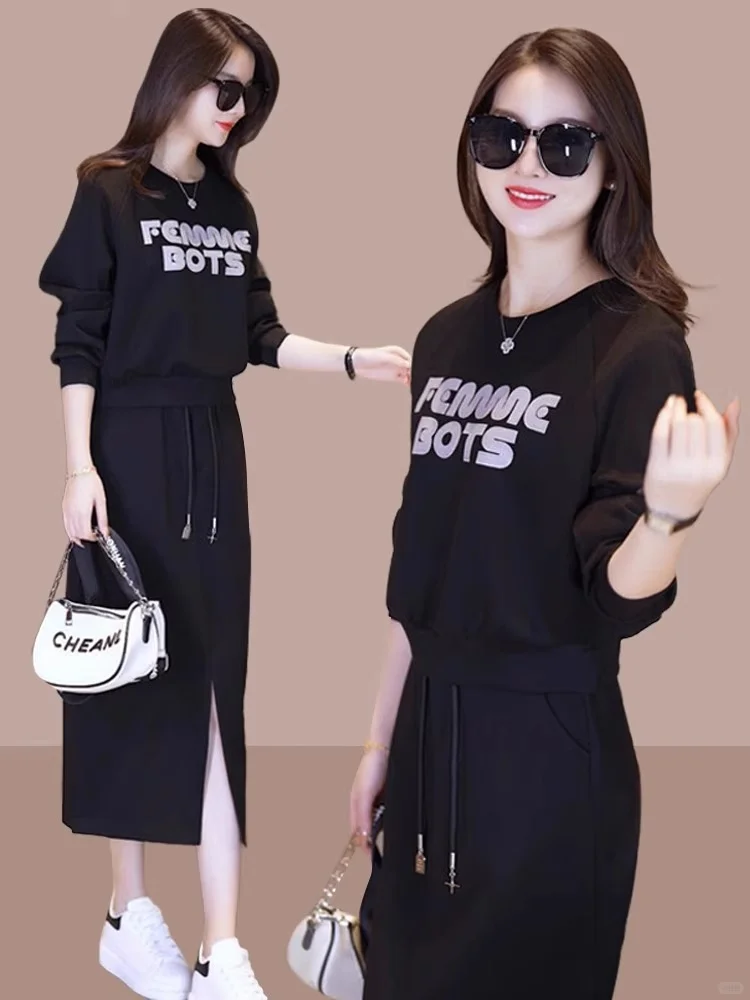 卫衣裙女2024新款时尚休闲运动宽松版🔥