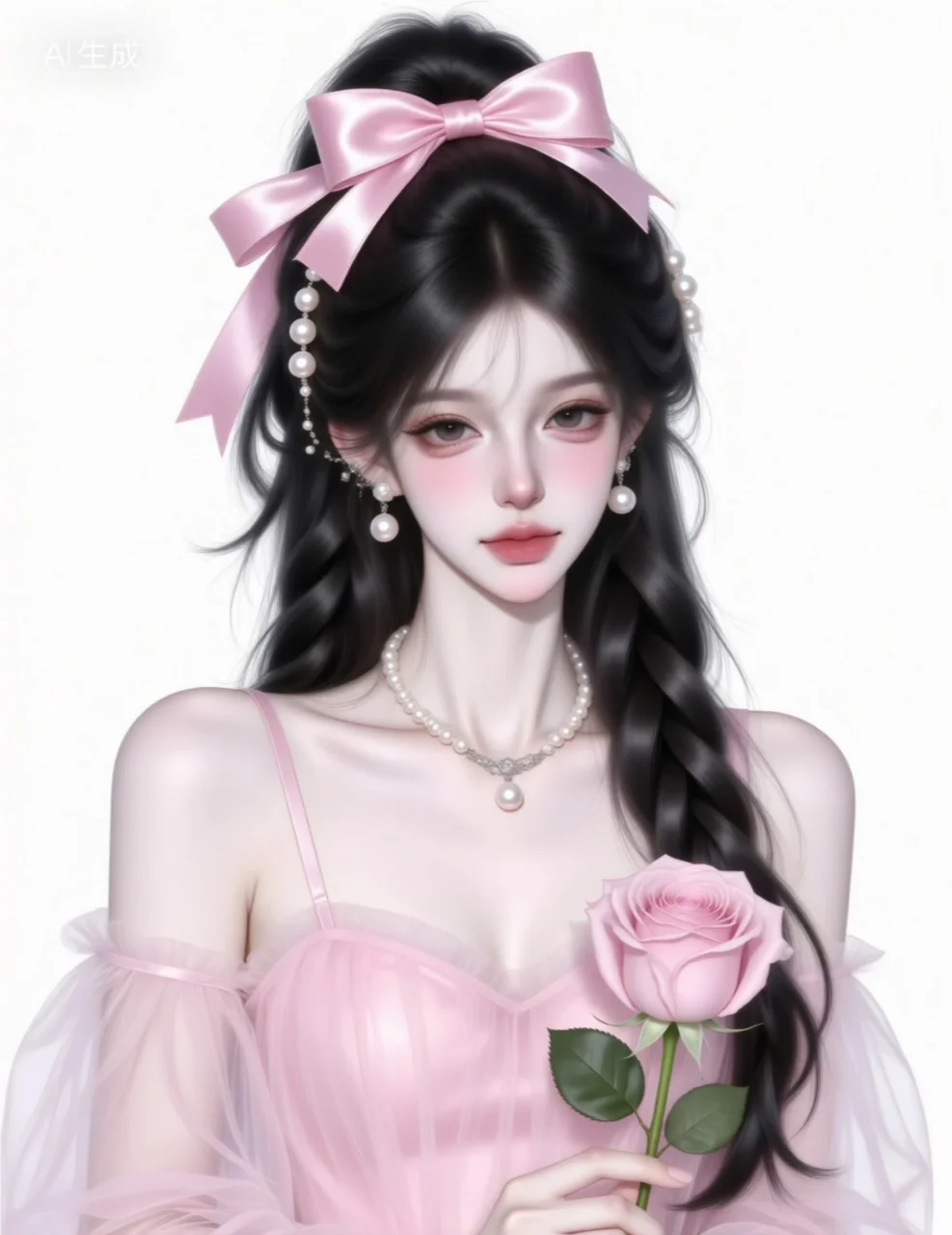高级感！这画风也太高级了、粉色系✨御姐头像