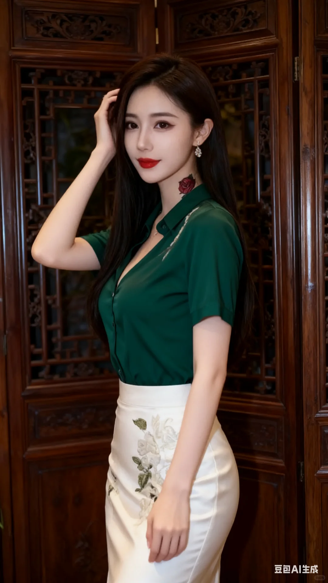 一条红裙子，惊艳全场～