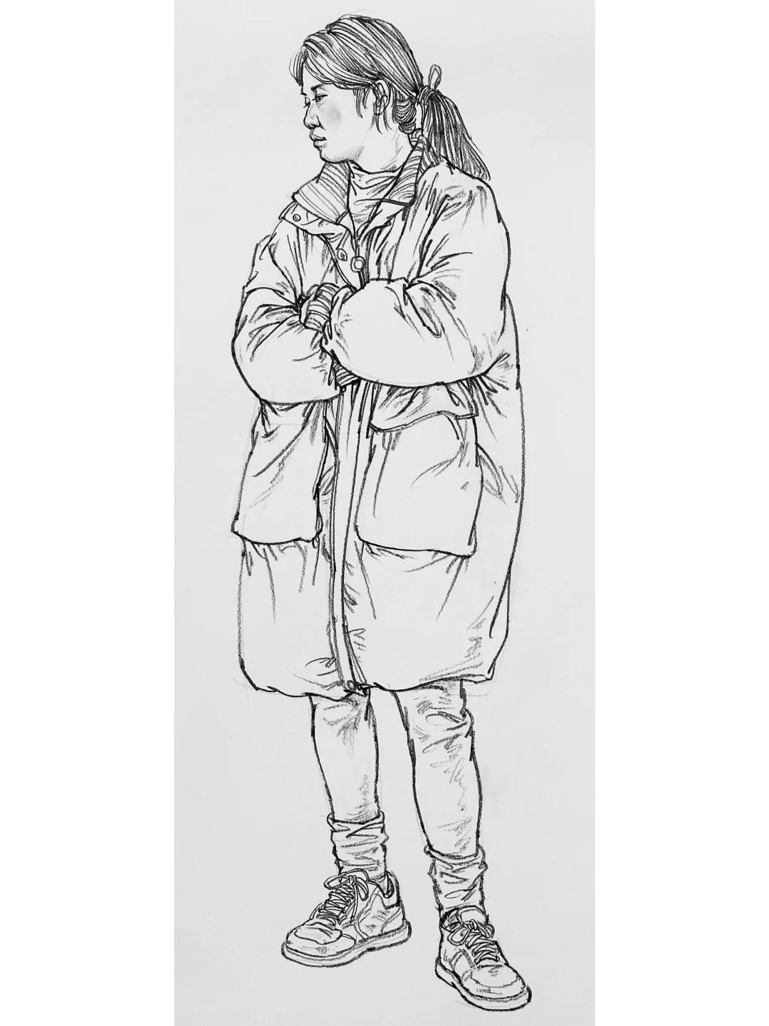 线性人物速写训练