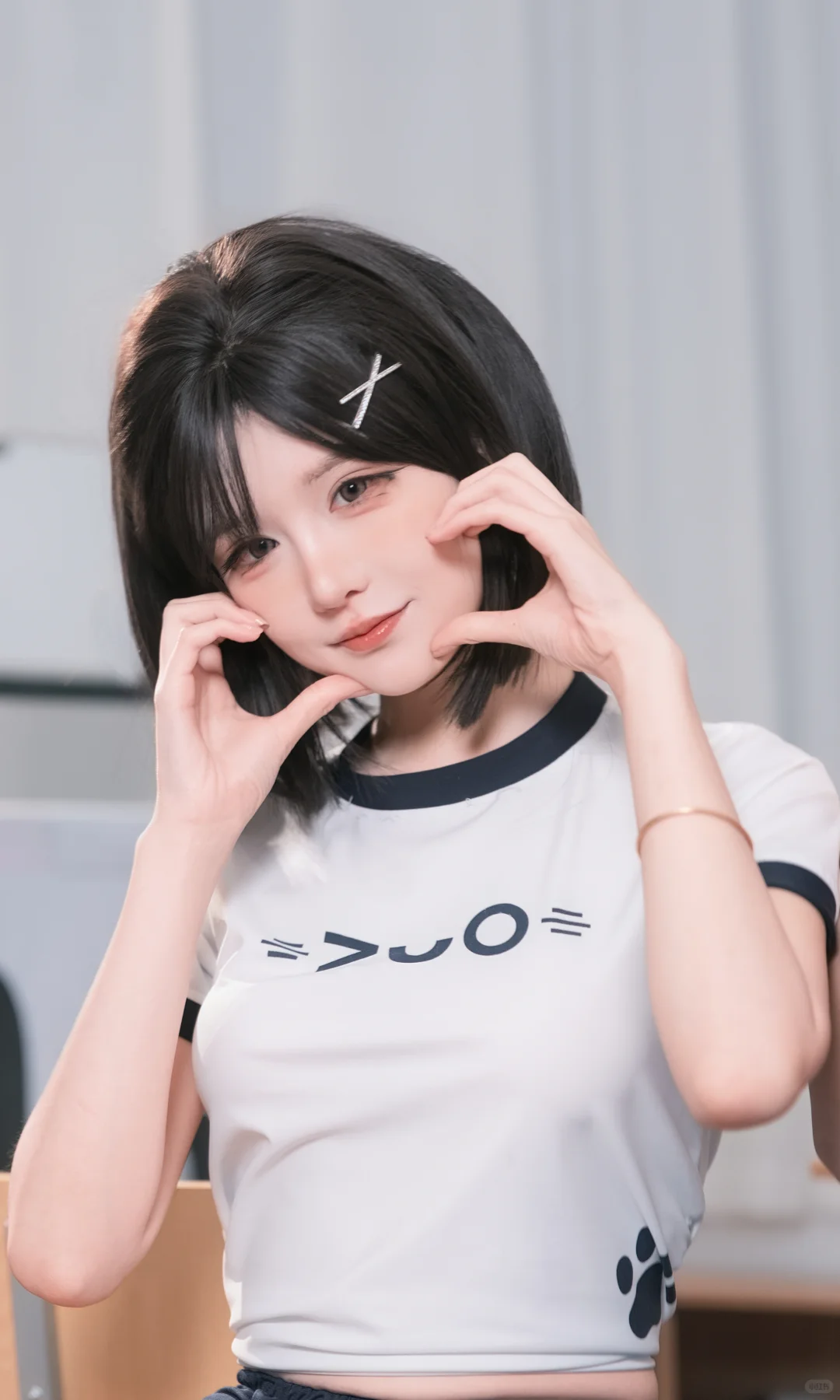 课间休息卖个萌