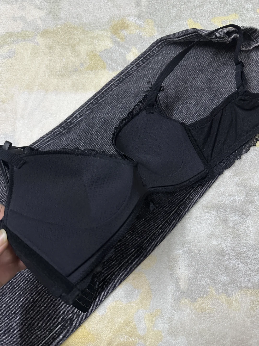 好显🐻的蕾丝内衣！！小胸天菜内衣啊！