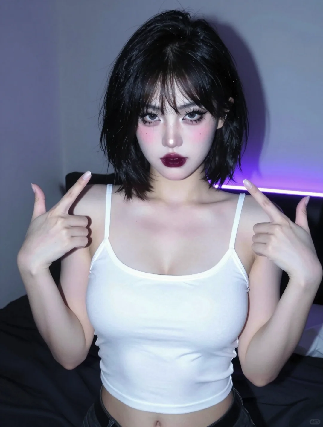 👈纽约20岁短发模特｜极限反差感👈