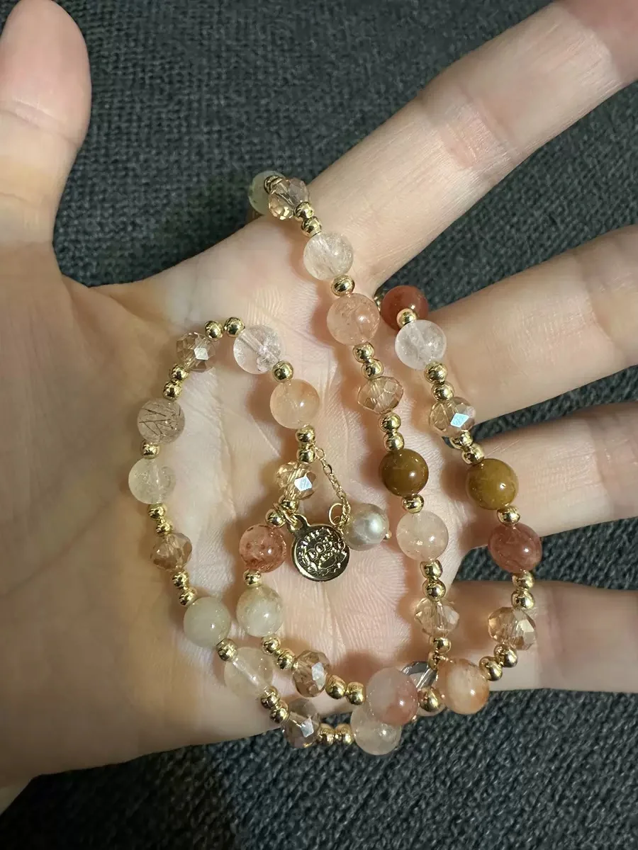 39宠粉双层叠戴串珠女轻奢小众高级感手链