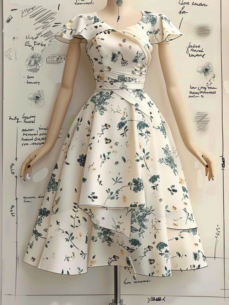 梦中情裙！是法式复古碎花裙