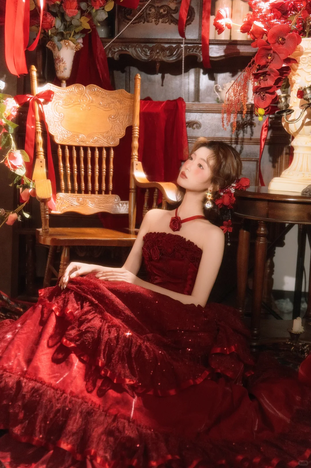极繁美🪞红裙加冕的热烈🥀