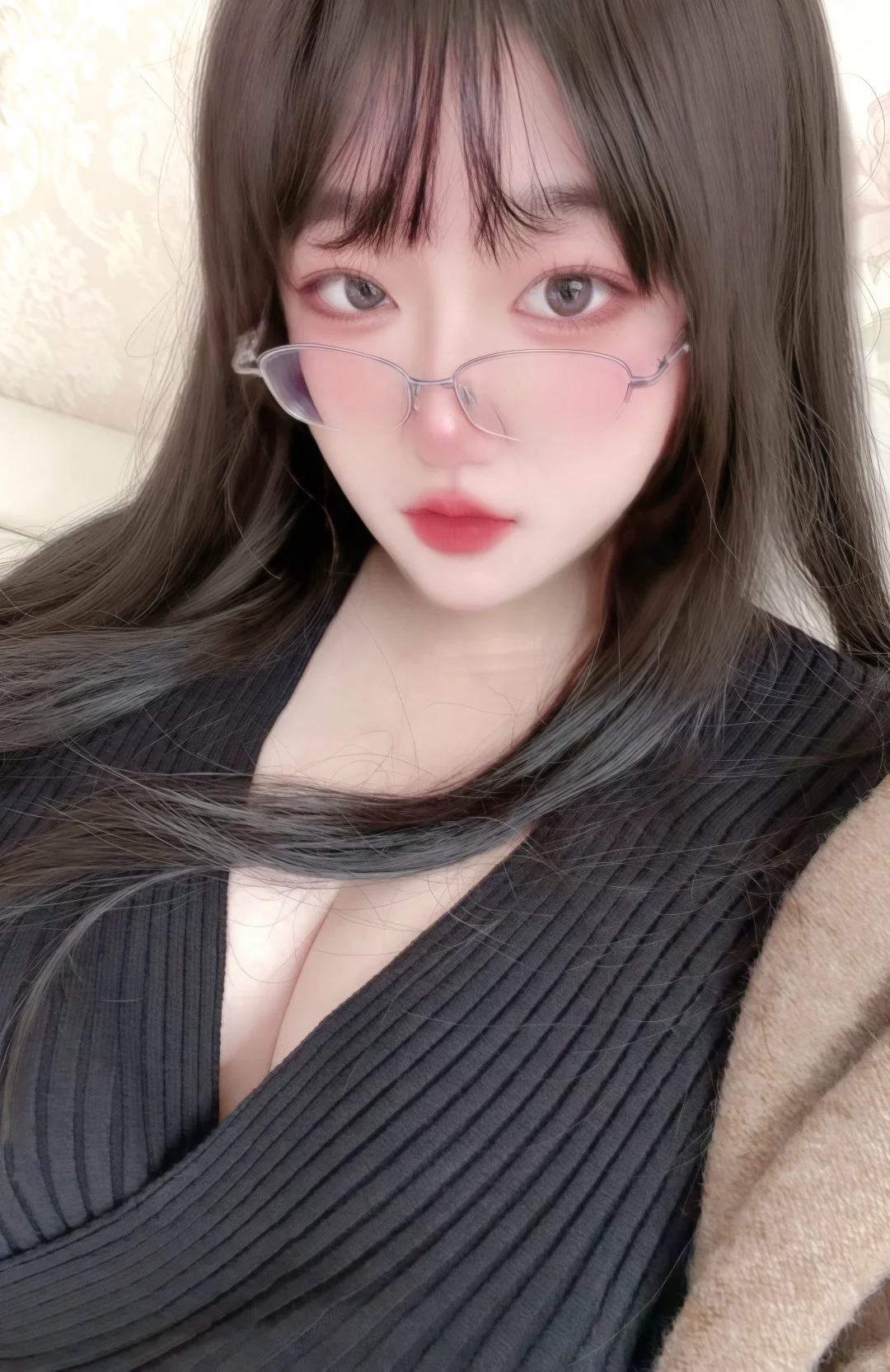 气质美女三件套 🐻小 话少 表情吊