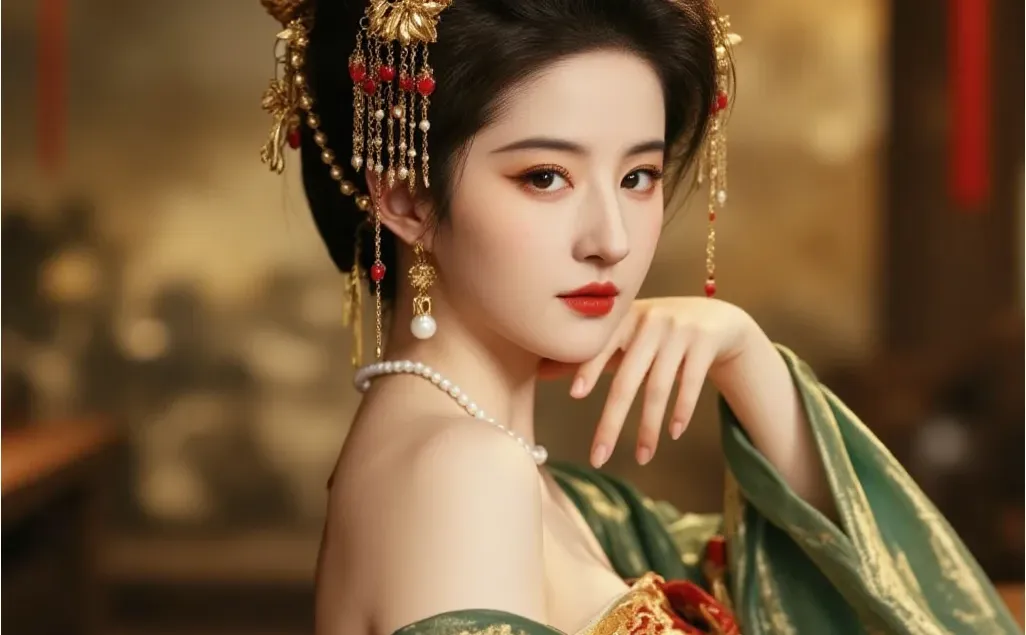 华服佳人，艳丽与优雅并存🌹